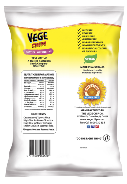 VEGE CHIPS - NATURAL