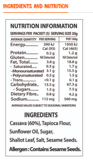 VEGE CHIPS - NATURAL