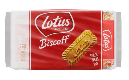 Lotus Biscoff 焦糖餅乾 - SNACK PACKS 8X2P (124g)