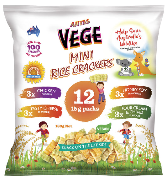 VEGE MINI RICE CRACKERS - Multi-Pack